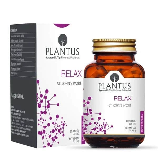 Plantus بلانتوس ريلاكس، نبتة سانت جون، 596 ملجم، 60 كبسولة