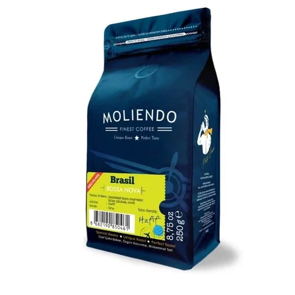 Moliendo قهوة موليندو برازيل بوسا نوفا الإقليمية (قهوة مفلترة مطحونة) 250 جرام