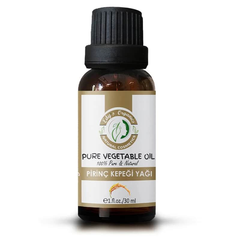 Edys Organics زيت نخالة الأرز العضوي من إيديز، 30 مل زيت طهي نقي وصحي