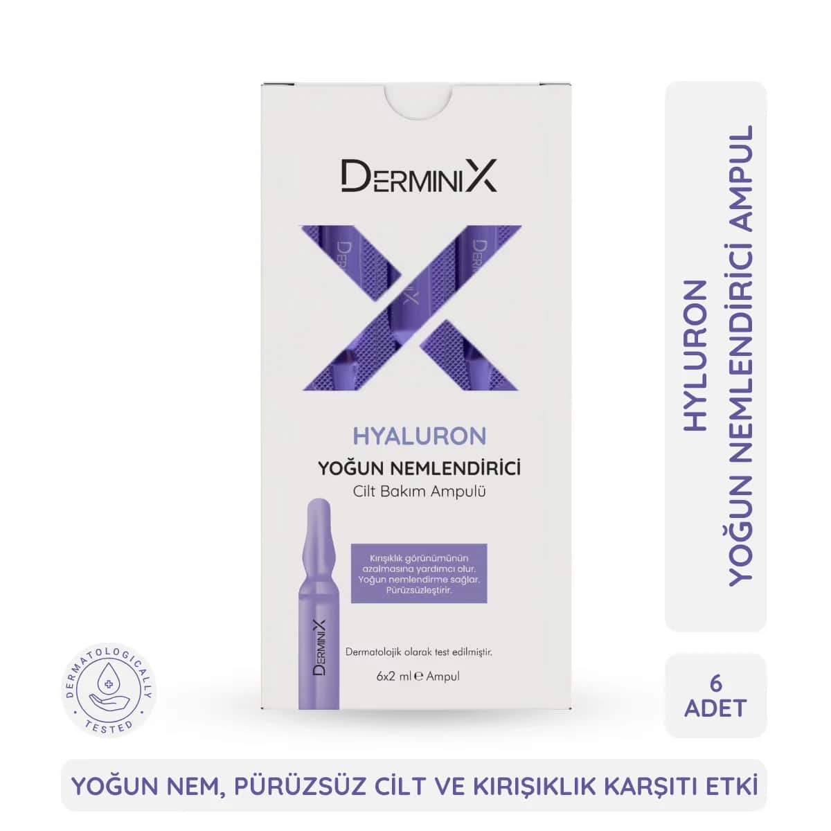 Derminix أمبولة ديرمينيكس هيالورون ١٢ مل سيروم مرطب للعناية بالبشرة