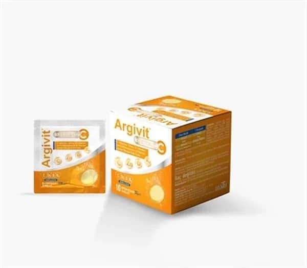 Argivit أرجيفيت فوار فيتامين ج، زنك، فيتامين د، وفيتامين ك2