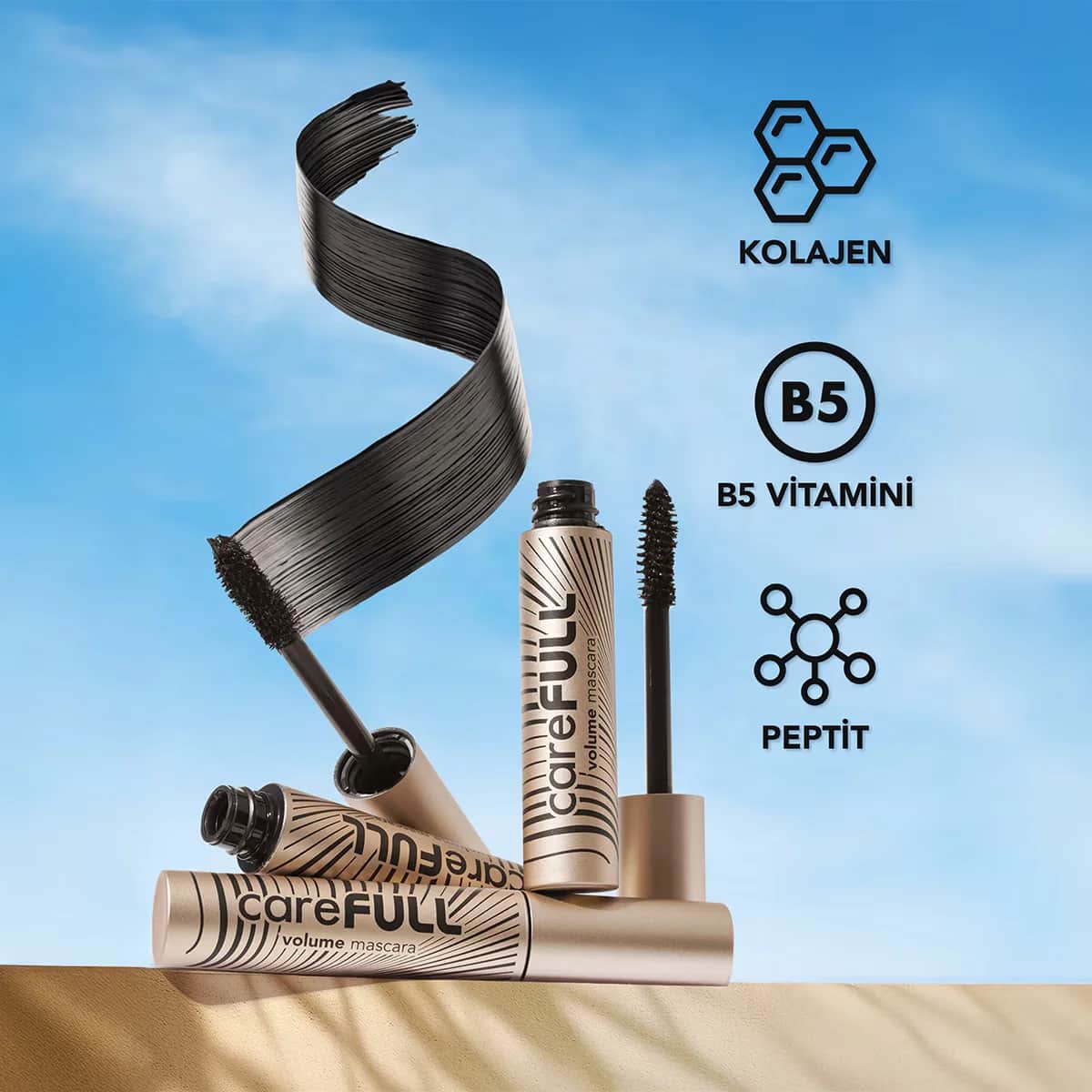 Flormar ماسكارا فلورمار كيرفول فوليوم لتقوية الرموش وتكبيرها 000 أسود
