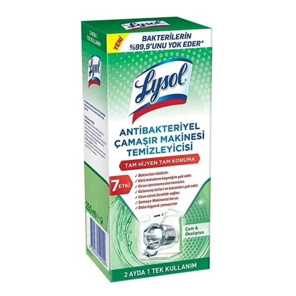 Lysol منظف ​​الغسالات المضاد للبكتيريا من لايسول، 250 مل