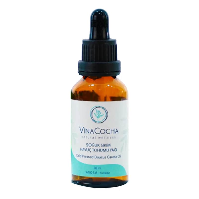 Vinacocha زيت بذور الجزر المعصور على البارد من فيناكوتشا، 30 مل مغذي ونقي