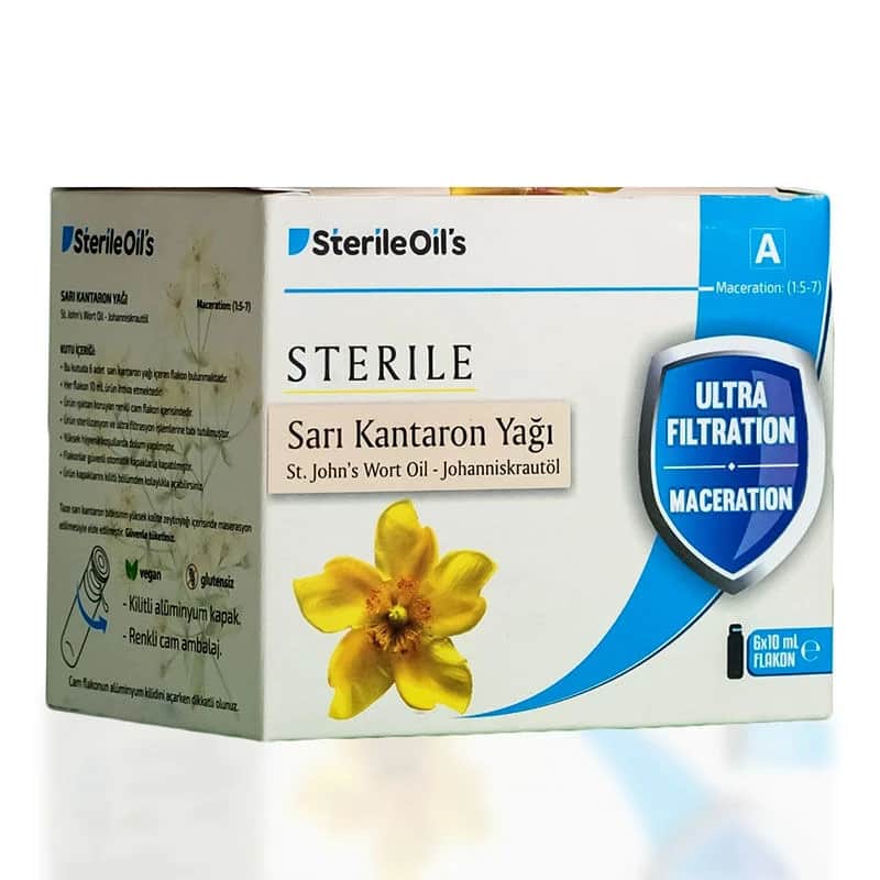 Sterile Oils زيت نبتة سانت جون من شركة ستيرل أويلز 6 عبوات × 10 مل، راحة طبيعية