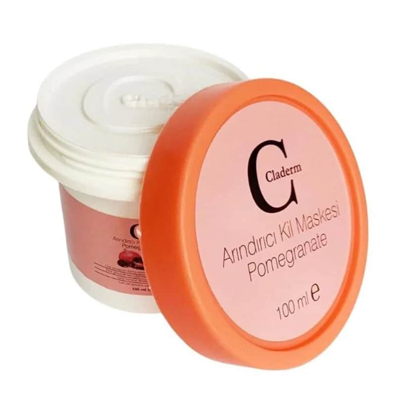Claderm قناع الطين المنقي بخلاصة الرمان من كلاديرم 100 مل