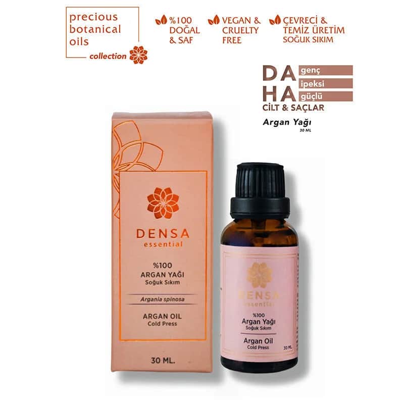 Densa Essential زيت الأرغان المعصور على البارد من دينسا، 30 مل مرطب نقي