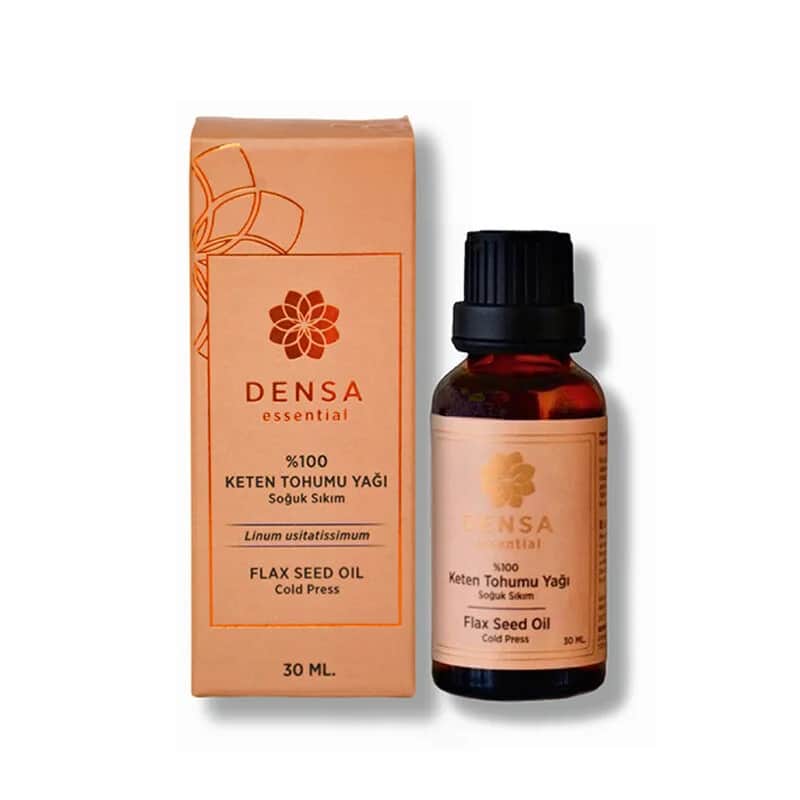 Densa Essential زيت بذور الكتان الأساسي من دينسا 30 مل مكمل غذائي غني بأوميغا 3