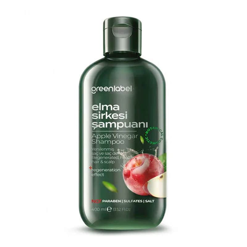 Greenlabel شامبو منقي بخل التفاح من جرين ليبل 400 مل