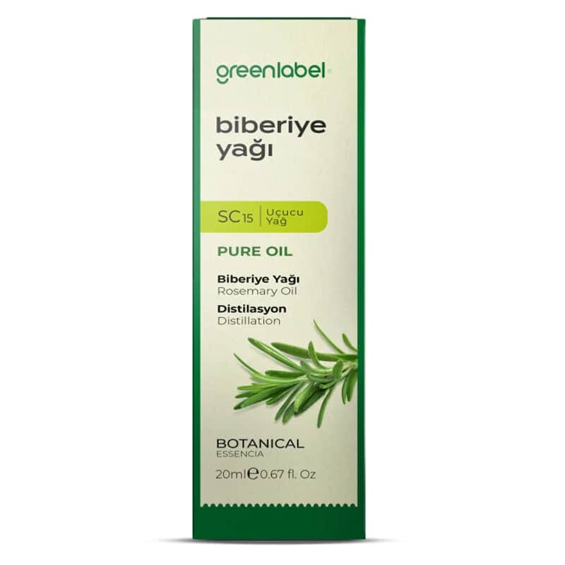 Greenlabel زيت إكليل الجبل العطري من جرين ليبل، 20 مل نقي وطبيعي