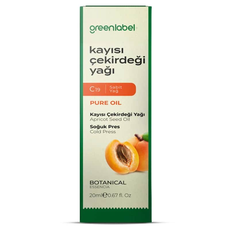 Greenlabel زيت نواة المشمش من جرين ليبل، ٢٠ مل مرطب طبيعي للبشرة