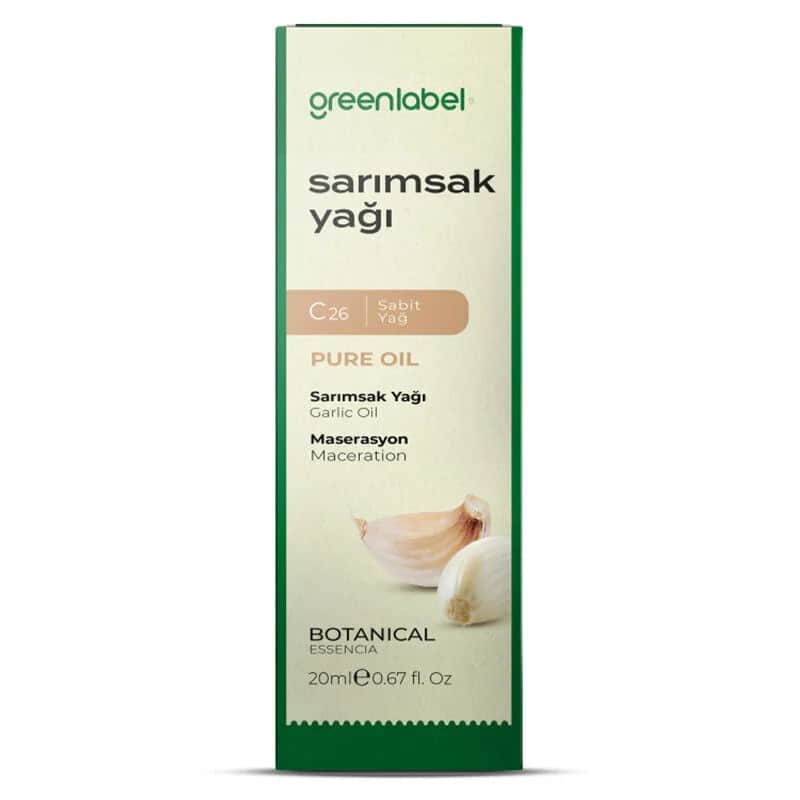 Greenlabel زيت الثوم جرين ليبل ٢٠ مل نقي، طبيعي، فوائد صحية