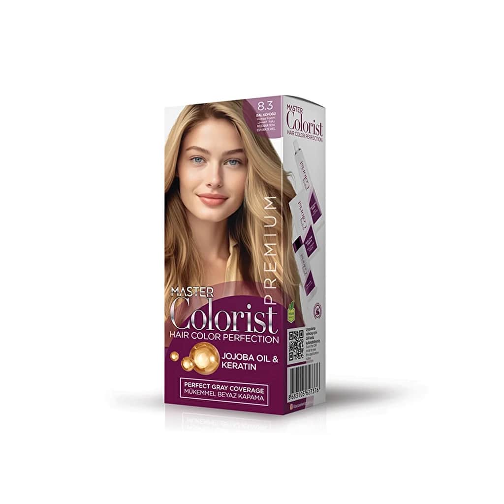 Master Colorist صبغة شعر كريمية فاخرة من ماستر كولوريست، 8.3 رغوة العسل