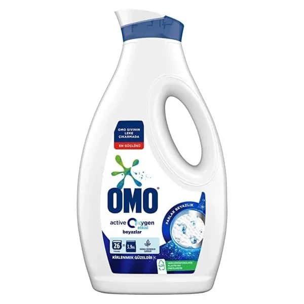 Omo أومو أكتيف أوكسيجين سائل غسيل الملابس البيضاء 1690 مل