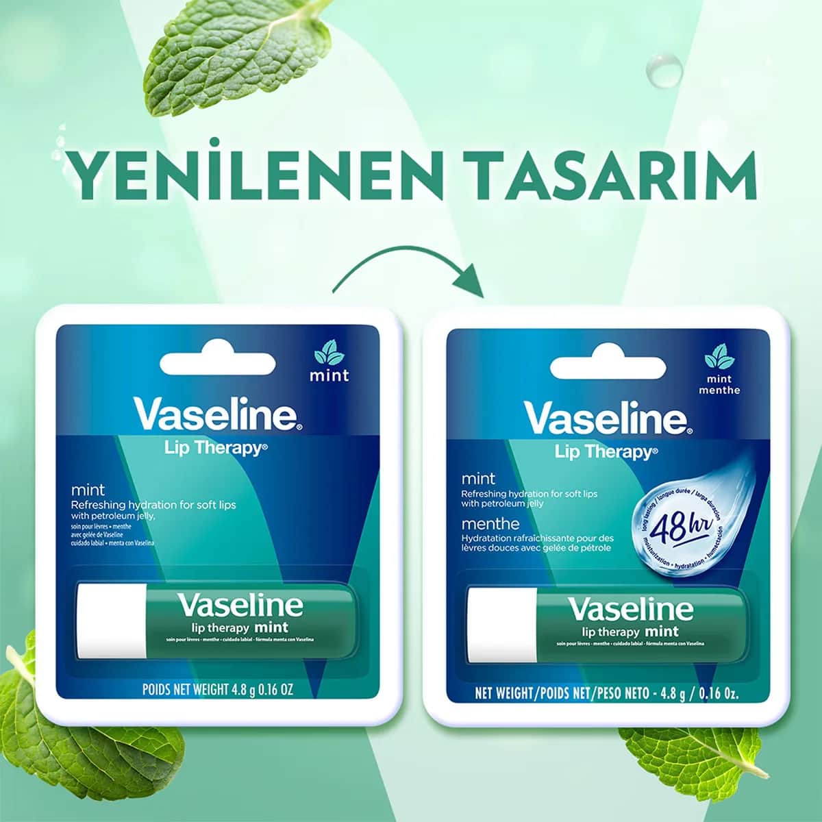 Vaseline أحمر شفاه فازلين بتأثير النعناع 4.8 جرام