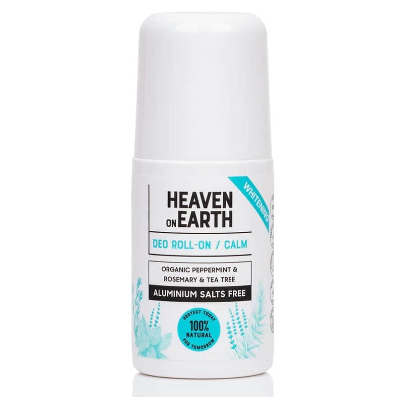 Heaven On Earth هيفن أون إيرث 100% طبيعي عضوي لتبييض البشرة، رول أون مهدئ، 50 مل