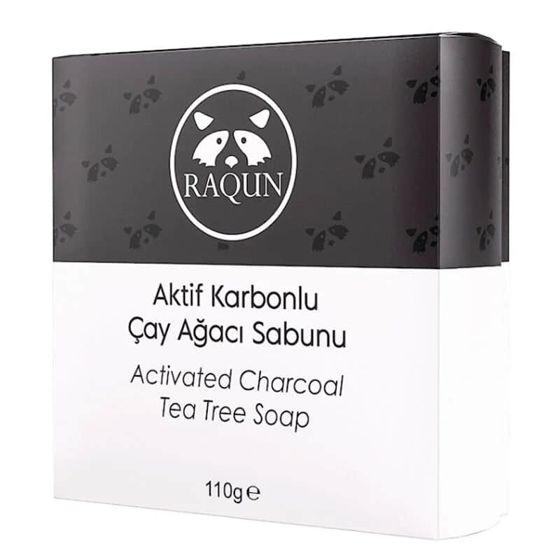 Raqun صابون شجرة الشاي بالكربون النشط من راكون 110 غرام