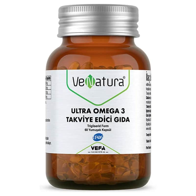 VeNatura مكمل غذائي فيناتورا ألترا أوميجا 3، 60 كبسولة