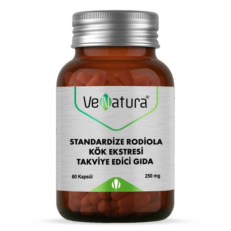 VeNatura مستخلص جذر الروديولا القياسي من فيناتورا، 60 كبسولة