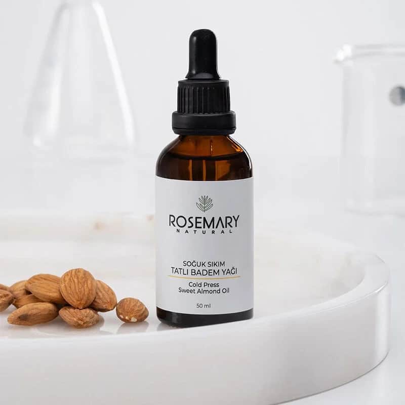 Rosemary Natural زيت اللوز الحلو الطبيعي المعصور على البارد من إكليل الجبل 50 مل