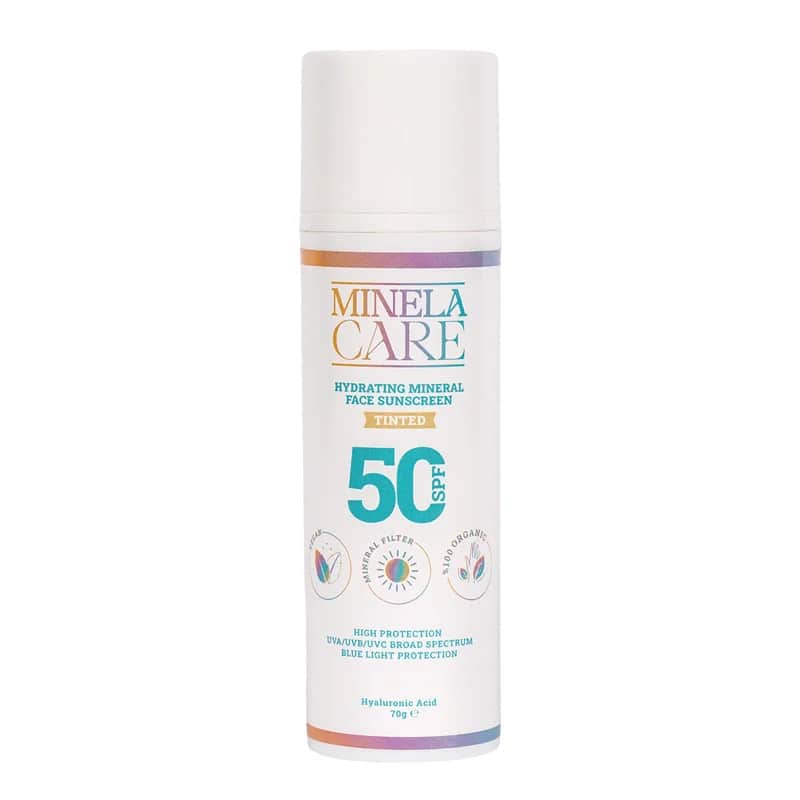 Minela Care كريم مينيلا كير المرطب للوجه بعامل حماية من الشمس 50، 70 غرام