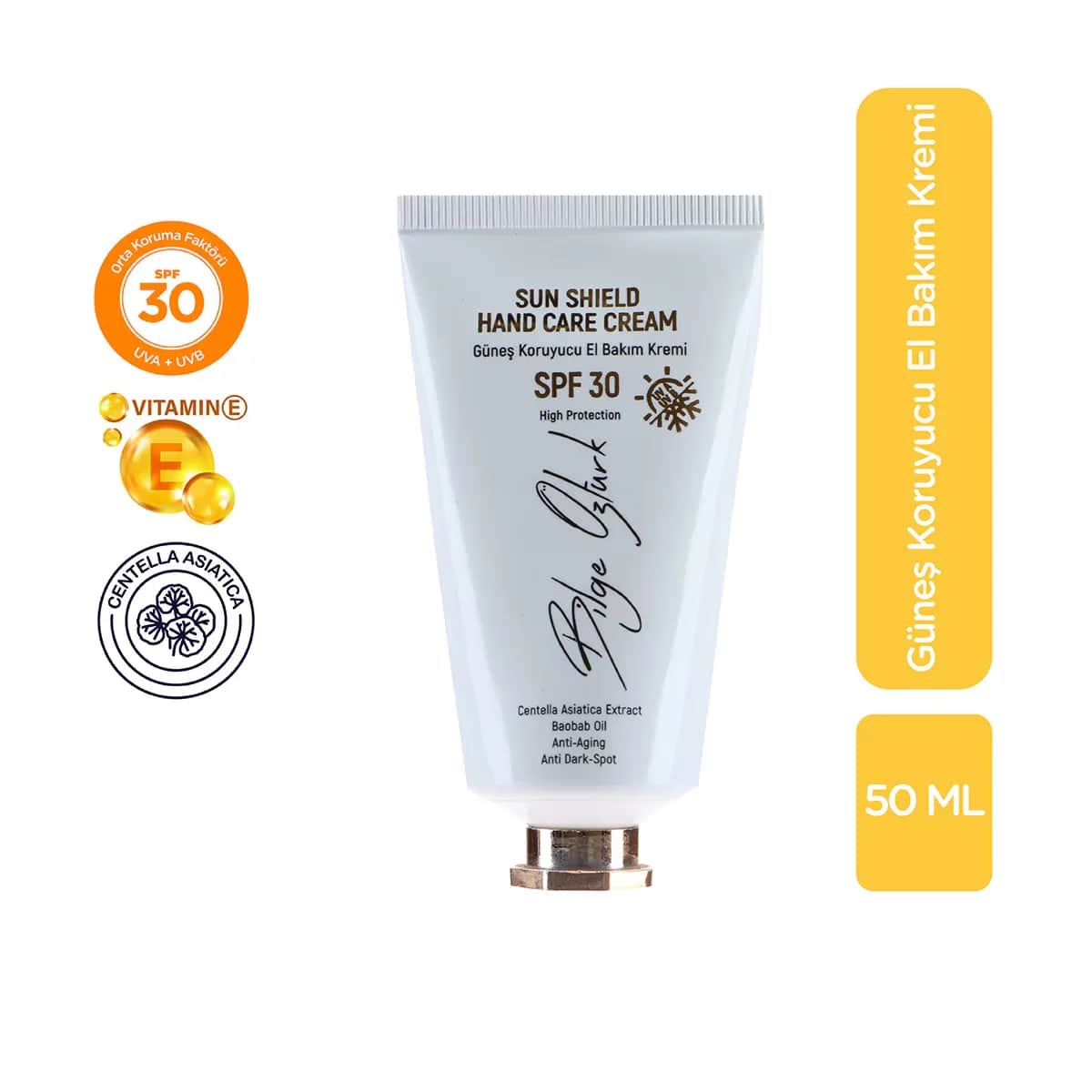 كريم حماية اليدين من الشمس SPF30 50 مل من بيلج أوزتورك Bilge Ozturk