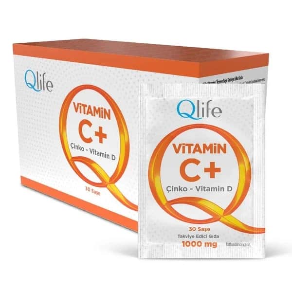 مكمل غذائي فيتامين سي 30 شريحة من كيو لايف Qlife