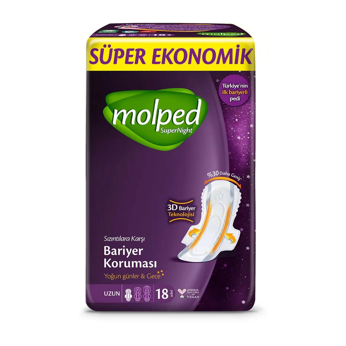 مولبيد سوبر نايت (طويل) 18 قطعة من مولبيد Molped
