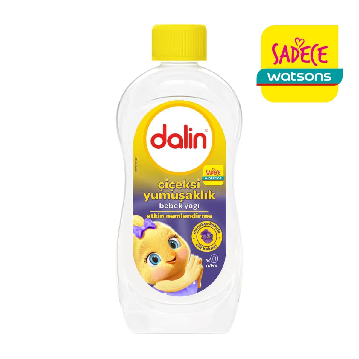 Dalin زيت دالين للأطفال برائحة الزهور الناعمة 300 مل