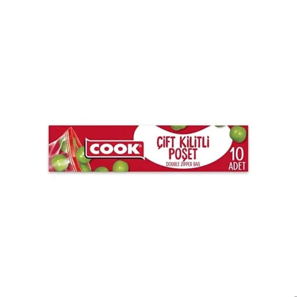 Cook أكياس طهي بسحاب مزدوج 10 قطع