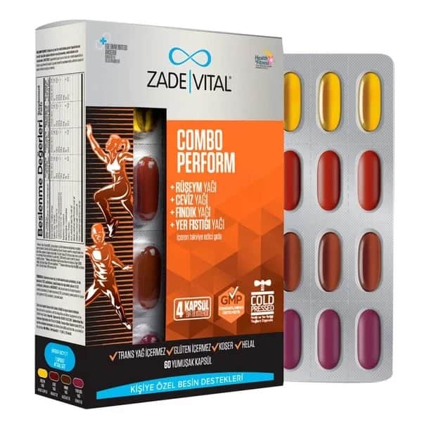 Zade Vital زاد فيتال كومبو بيرفورم 1000 مجم 60 كبسولة لينة