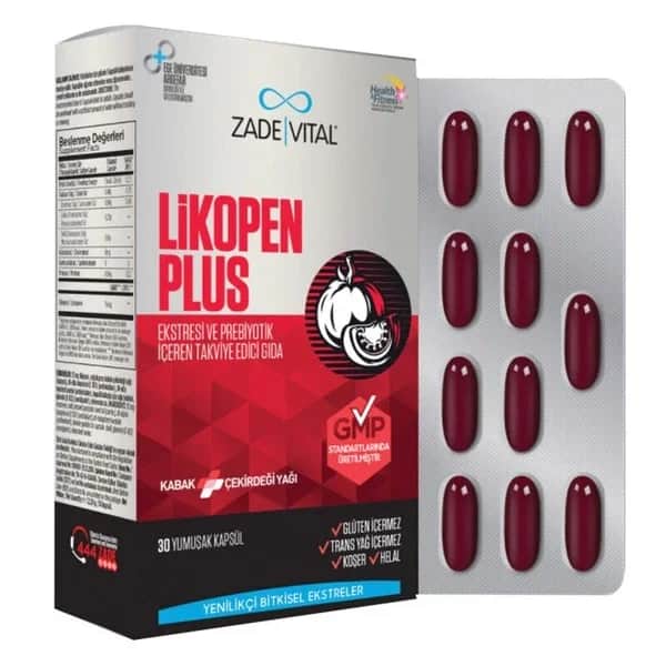 Zade Vital زاد فيتال ليكوبين بلس 500 ملغ 30 كبسولة