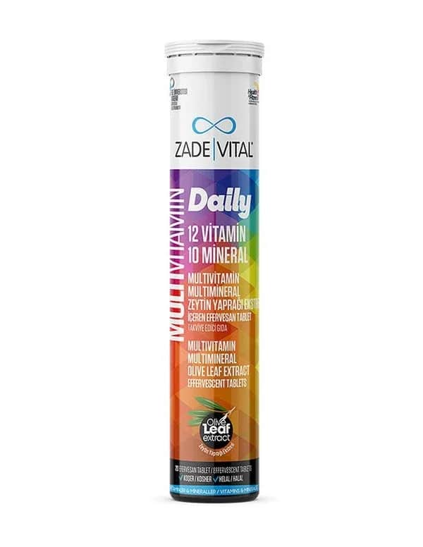Zade Vital أقراص زاده فيتال متعددة الفيتامينات الفوارة ٢٠ قرصًا