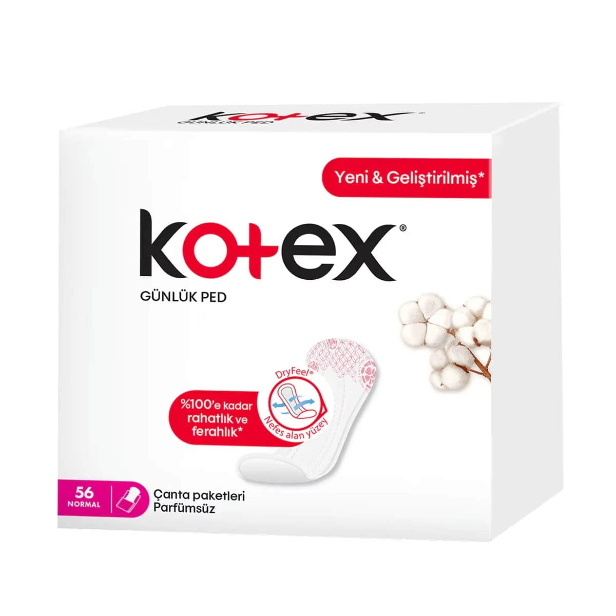 Kotex فوط كوتكس اليومية العادية ٥٦