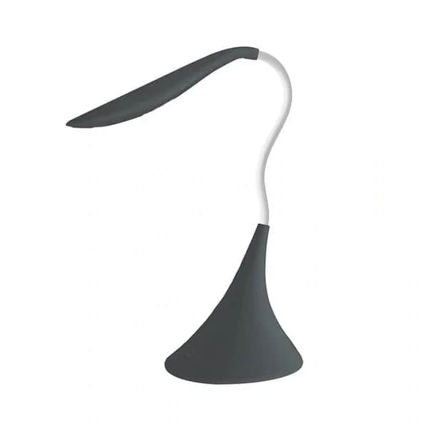 مصباح طاولة LED بطراز بجعة رمادي داكن من بيتركس Petrix
