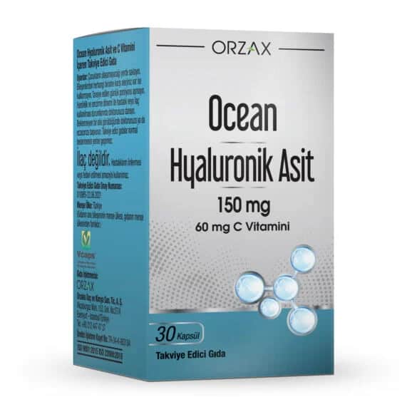 Orzax أورزاكس أوشن حمض الهيالورونيك 150 ملغ 30 كبسولة