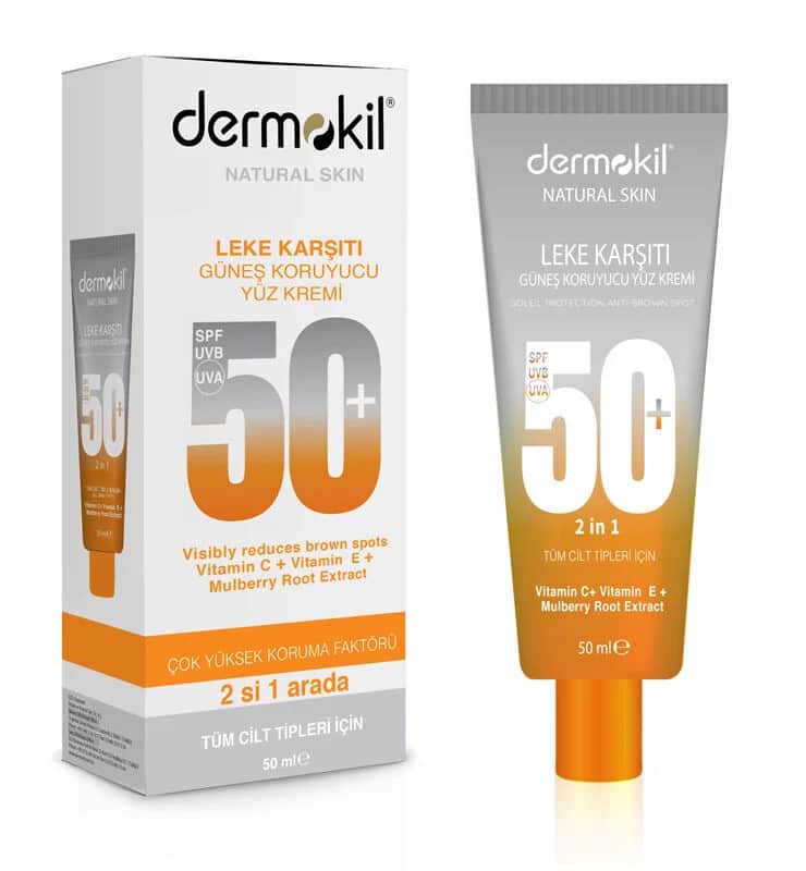 Dermokil ديرموكيل كريم الوجه الواقي من الشمس المضاد للبقع 50 مل