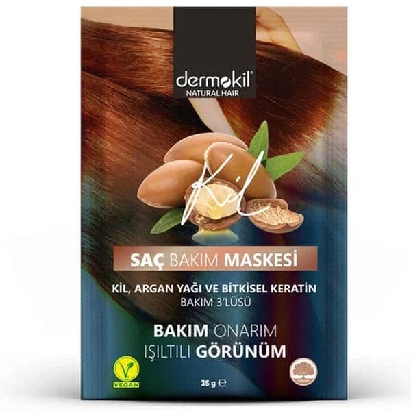 Dermokil قناع ديرموكيل للعناية بالشعر الطبيعي بالأرغان 35 جرام