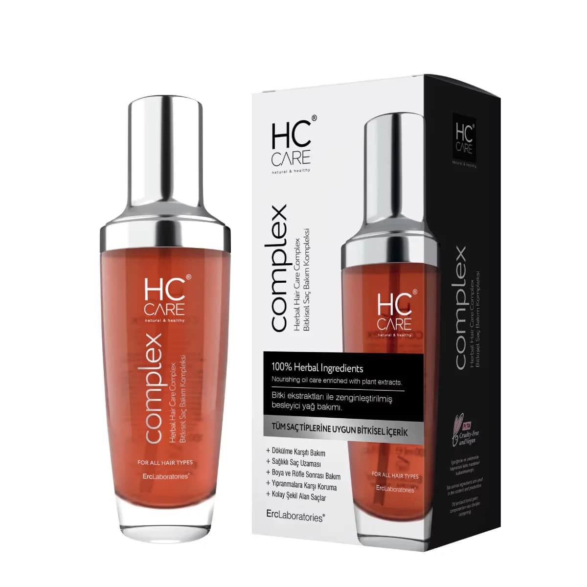 Hc Care مجمع العناية بالشعر العشبي إتش سي كير كومبلكس 100 مل