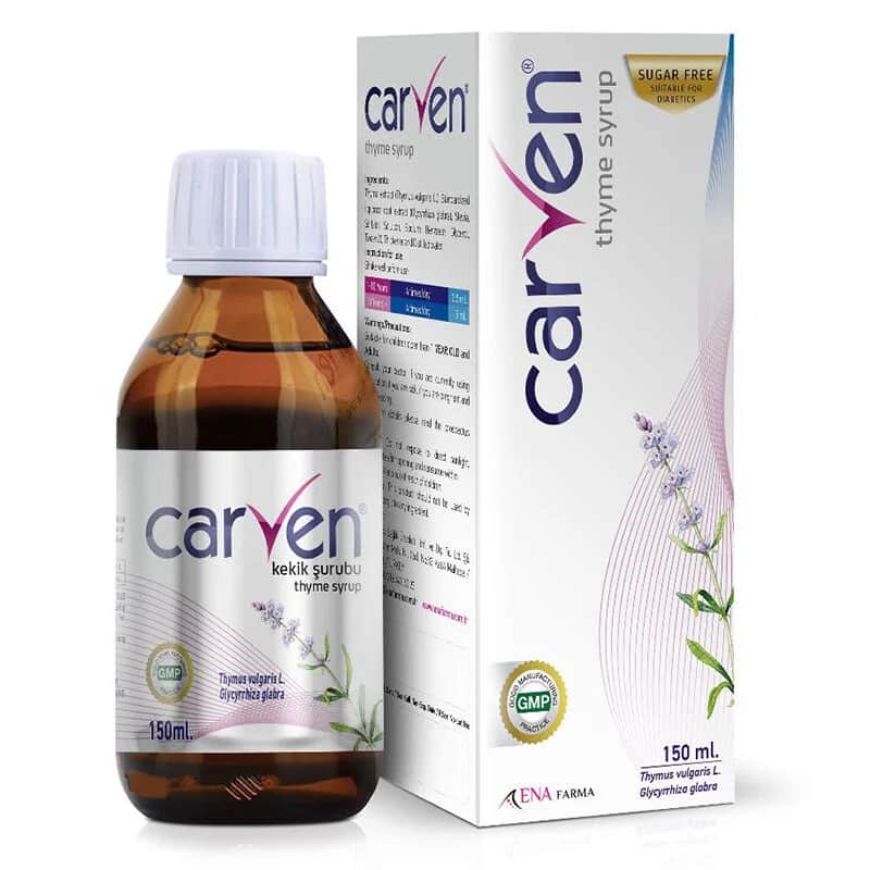 Carven شراب الزعتر كارفنز خالي من السكر 150 مل