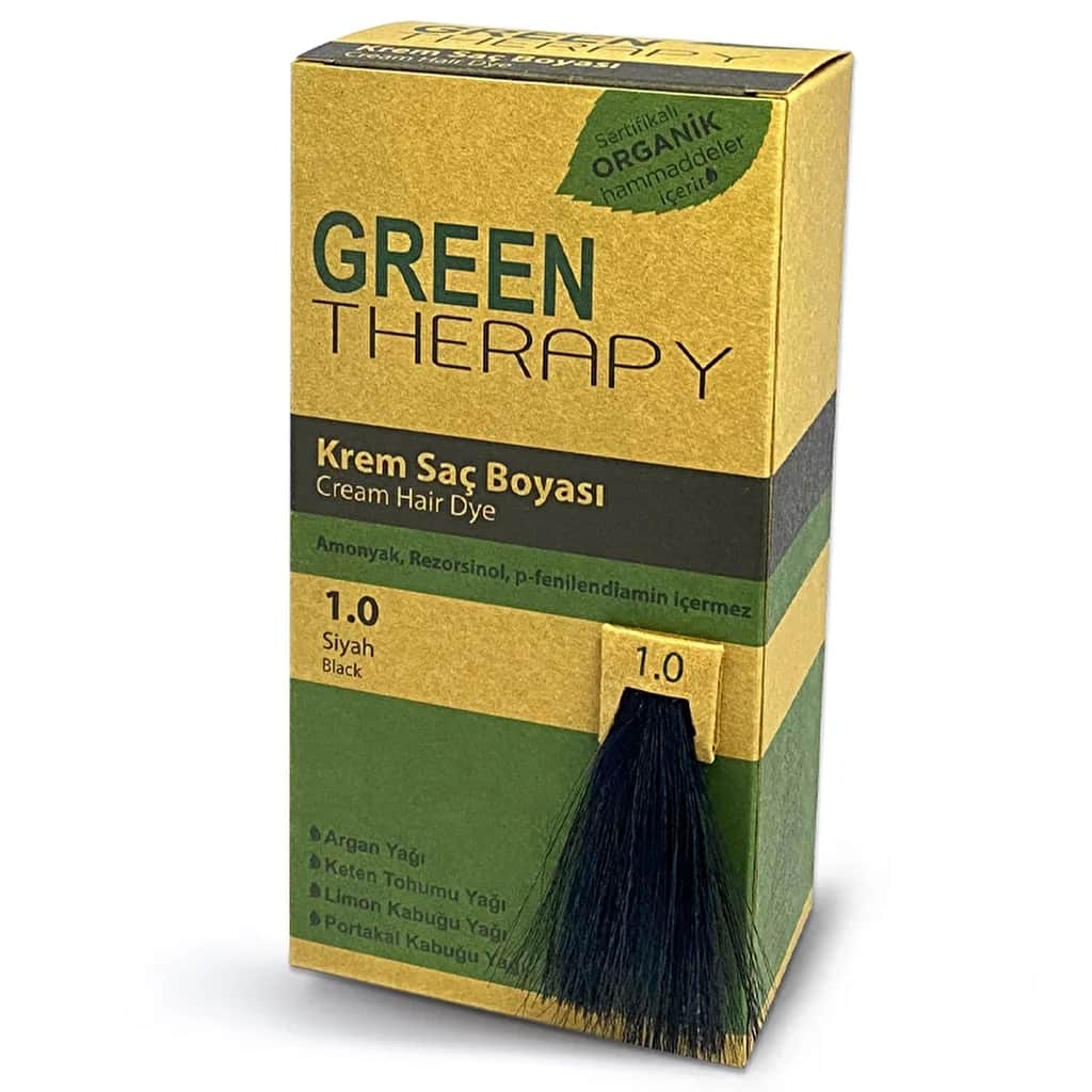 Green Therapy كريم صبغة الشعر جرين ثيرابي 1.0 أسود