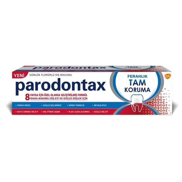 Parodontax معجون أسنان بارودونتاكس بالفلورايد لحماية كاملة وانتعاش 50 مل