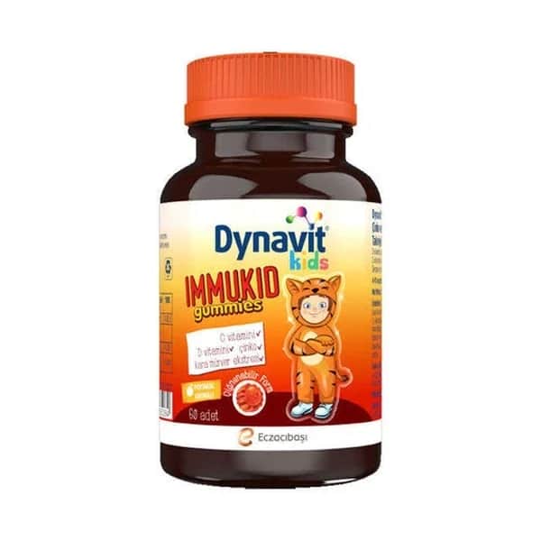 Dynavit دينافيت كيدز إيموكيد حلوى جيلاتينية 60 قطعة قابلة للمضغ