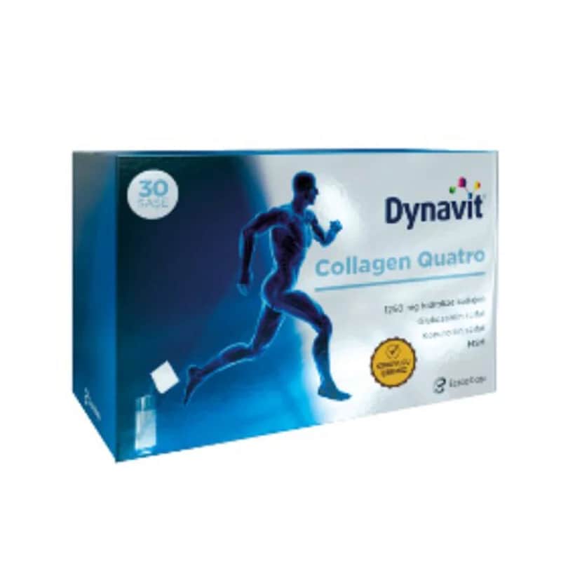 Dynavit داينافيت كولاجين كواترو، غذاء مكمل غذائي، 1250 ملجم، 30 كيسًا