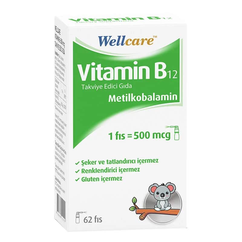 Wellcare ويلكير فيتامين ب12 500 ميكروغرام 5 مل 62 بخة