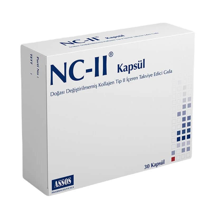 مكمل غذائي كولاجين نوع الثاني 30 كبسولة من ان سي تو NC-II
