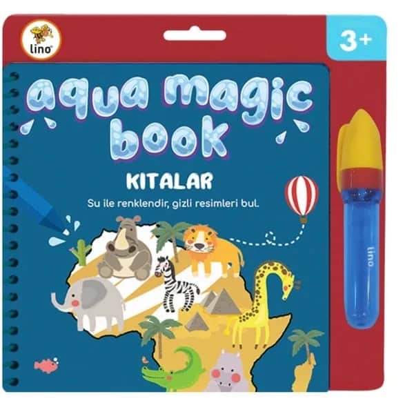 Lino كتاب تلوين القارات السحري من لينو أكوا