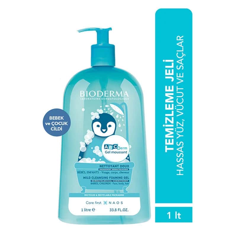 Bioderma جل بيوديرما أبكديرم الرغوي المنظف 1 لتر