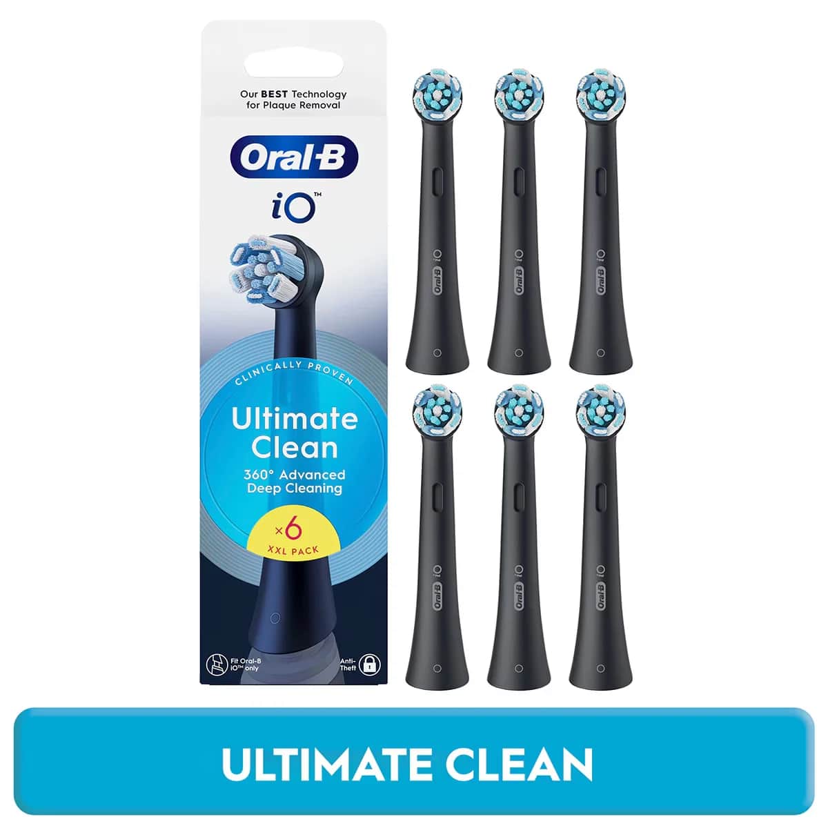 رؤوس فرشاة أسنان أورال-بي آي أو الترا كلين 6 قطع Oral-B
