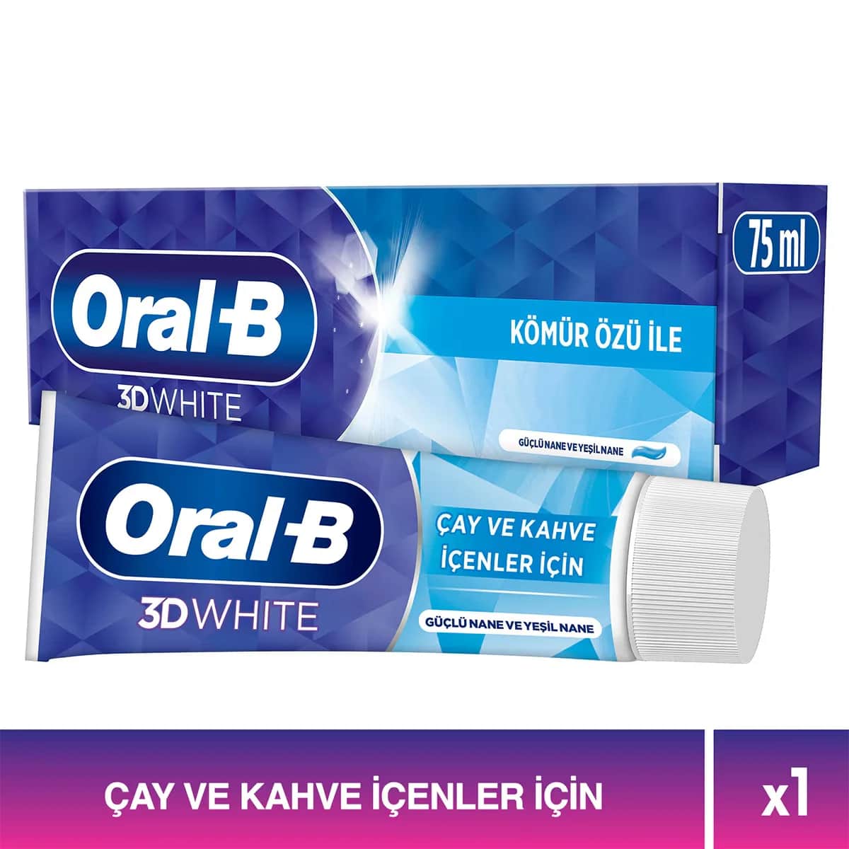Oral-B معجون أسنان أورال-بي برو ثري دي وايت لشاربي الشاي والقهوة 75 مل